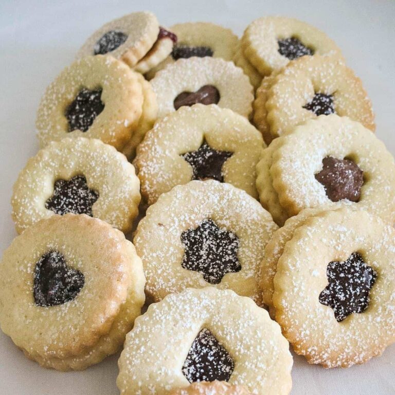 Almond Linzer Cookies