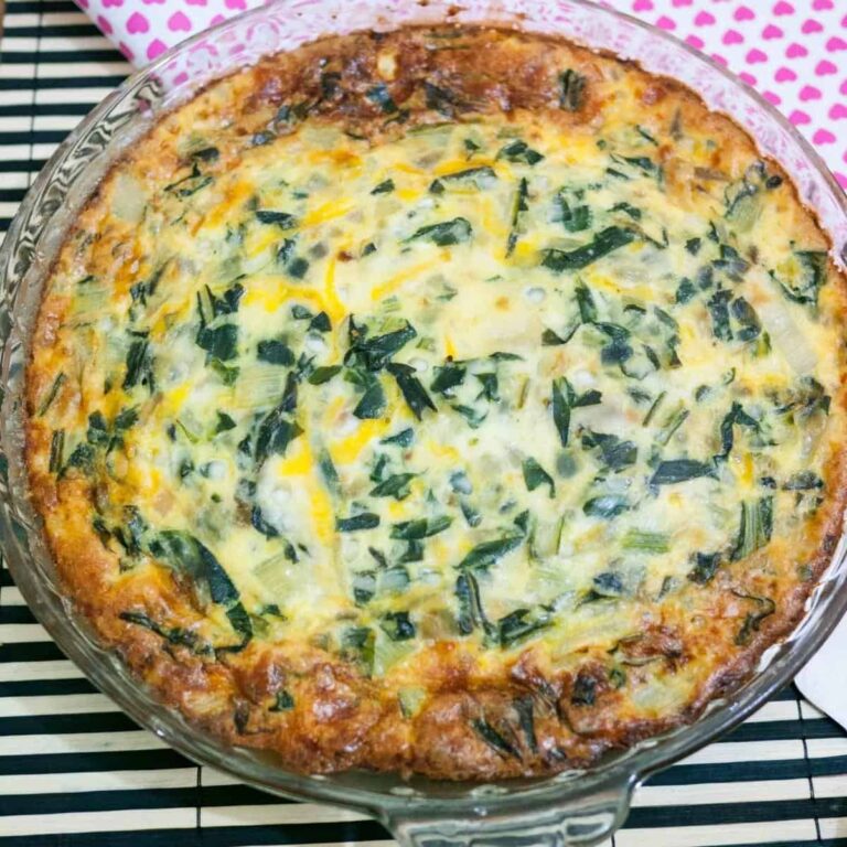 Artichoke Kale Quiche Crustless