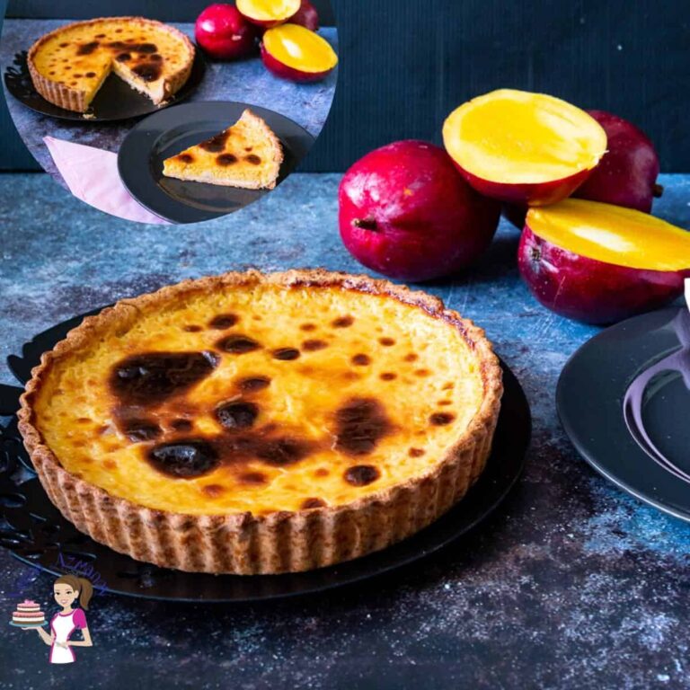Baked Mango Tart Parisian Flan