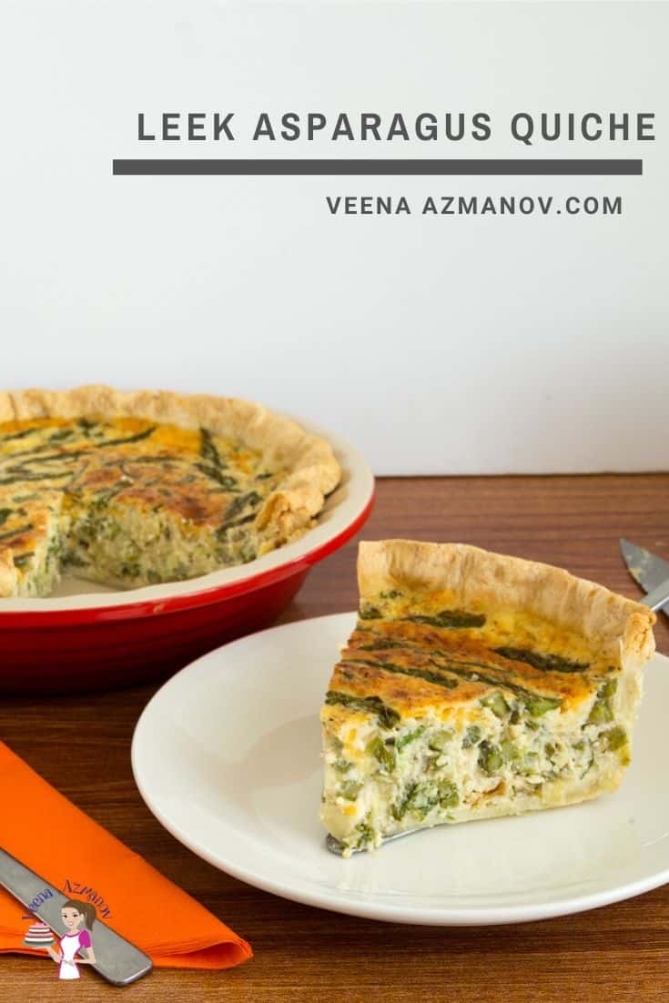 Leek and Asparagus Quiche
